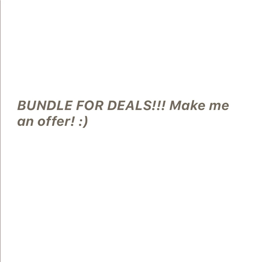 Bundle for deals!! Make me an offer :)